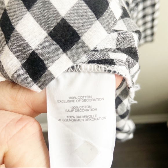 J. Crew Gingham Bell Sleeve Long Sleeve Blouse - Picture 5 of 6